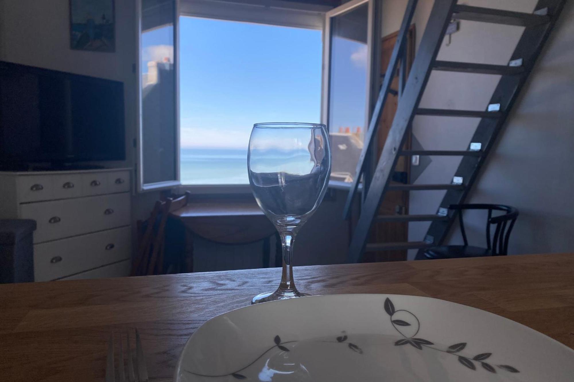 Apartamento Rêves Salés avec vue mer imprenable Ault Exterior foto